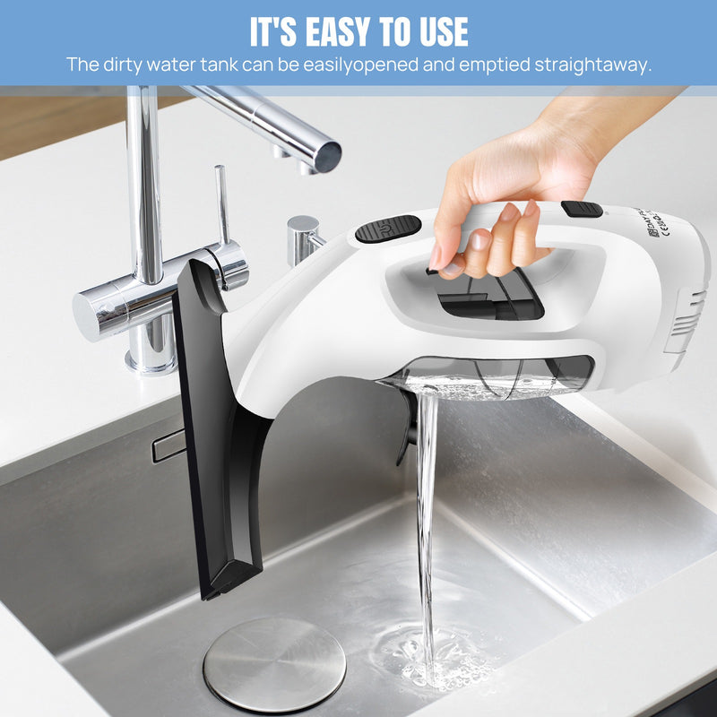 Cordless Window Vacuum Cleaner – Rechargeable Electric Squeegee