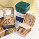 Velvet Jewellery Travel Box – Portable Organiser