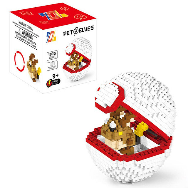 Pokémon Poké Ball Mini Building Blocks Set – (397 PCS) Assemble Brick Model