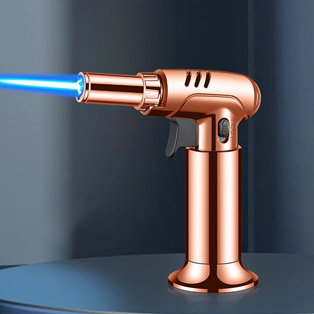 Refillable Butane Kitchen Blow Torch – Adjustable Flame with Safety Lock