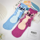 Stitch & Angel Magnetic Couple Socks – Cute Connected Cartoon Crew Socks Three Pack