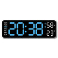 Digital LED Wall Clock 9 inch – Alarm Calendar & Temperature Display for Home or Office