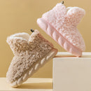 Warm Winter Bootie Slippers for Women – Plush Lined with Thick Sole Cozy Indoor Outdoor Slip-On Shoes