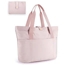 Foldable Tote Bag for Women – Large Waterproof Nylon Travel Shoulder Bag with Zipper