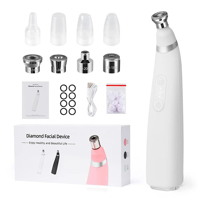 Diamond Microdermabrasion Machine – 3 Modes 8 Tips Blackhead Removal Tool