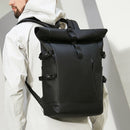 Waterproof Roll-Top Backpack – Travel Laptop Bag with USB Port & Anti-Theft Design