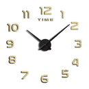 DIY 3D Wall Clock – Modern Acrylic Number Stickers Easy to Install Stylish Home Decor for Living Room
