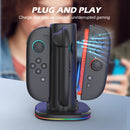 Switch 2 JoyCon Charging Dock – Fast Charger Stand for Left & Right Wireless Controllers (4 Slots)