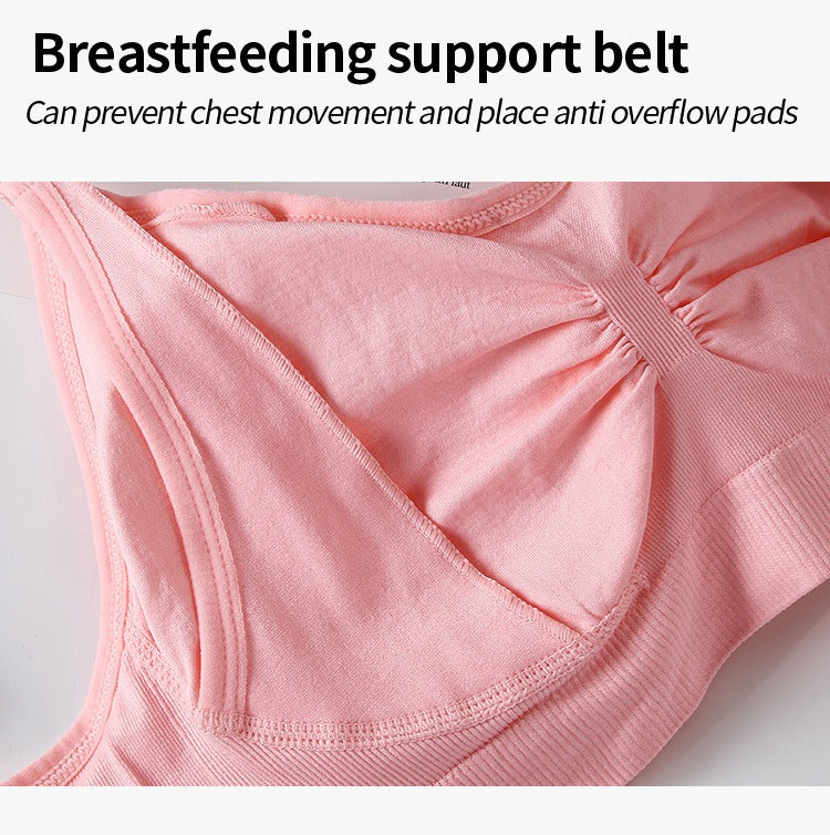 High-Quality Maternity Nursing Bra – 3 Pack Seamless Cotton Push-Up Breastfeeding Bra