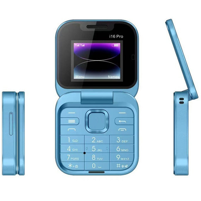 Unlocked Dual SIM Flip Phone – Compact Mobile with Easy-to-Read Display Perfect for Seniors
