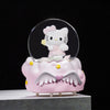 Sanrio Mini Luminous Crystal Ball – Hello Kitty & Pochacco Glowing Desktop Decoration