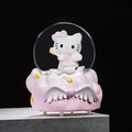 Sanrio Mini Luminous Crystal Ball – Hello Kitty & Pochacco Glowing Desktop Decoration