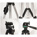 Camera Tripod Stand with Phone Holder & Bluetooth Remote – 4 Height Setting Compatible with IOS and Android