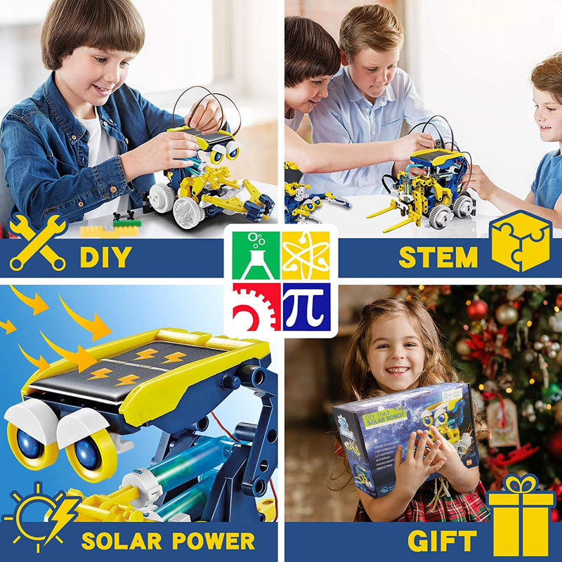 11-in-1 Solar Robot Kit – STEM Educational DIY Building Toys for Kids
