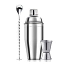 Professional Cocktail Shaker Set – Stainless Steel Bartender Tools with Jigger & Spoon 24oz