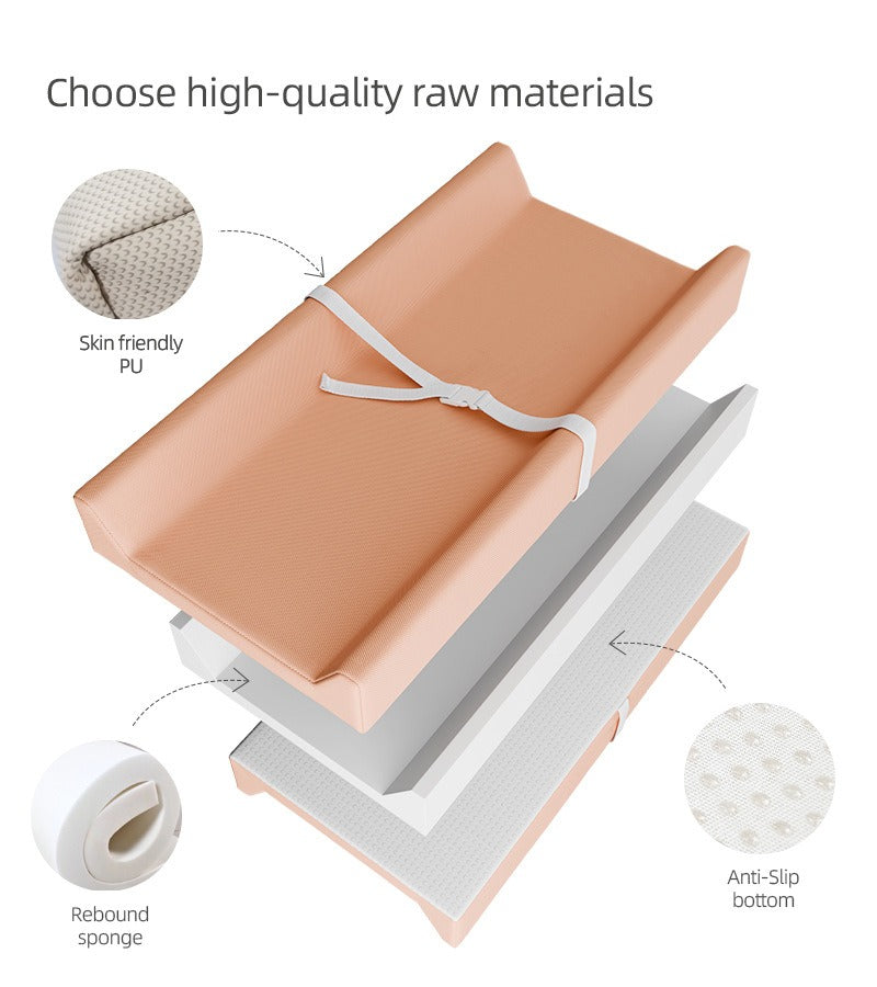 Vegan Leather Baby Changing Mat – Waterproof & Easy-Clean PU Cover