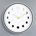 Glow-in-the-Dark Moon Phase Silent Wall Clock – Easy Install Living Room Wall Decor
