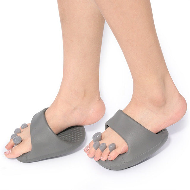 Foot Arch Trainer Toe Separator Slippers – Anti-Slip Leg Shaper & Massager