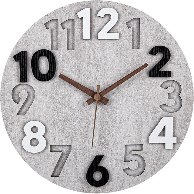 Modern Silent Wall Clock – Stylish Cutout Design for Every Room