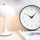 Solid Wood Silent Wall Clock – Minimalist Walnut Design for Living Room Office or Hotel Decor