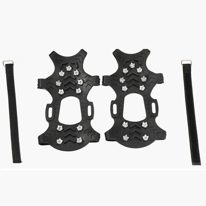 Non Slip Crampons – Stretch Slip On Design with 11 Teeth for Snow & Ice