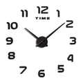 DIY 3D Wall Clock – Modern Acrylic Number Stickers Easy to Install Stylish Home Decor for Living Room