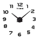 DIY 3D Wall Clock – Modern Acrylic Number Stickers Easy to Install Stylish Home Decor for Living Room