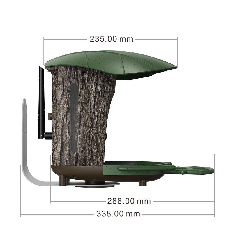 Smart Bird Feeder with Camera – 3MP HD AI Recognition Solar Powered App Alerts
