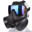 Tactical Gas Mask Respirator – Double Fan M50 Mask with Anti-Fog Lens