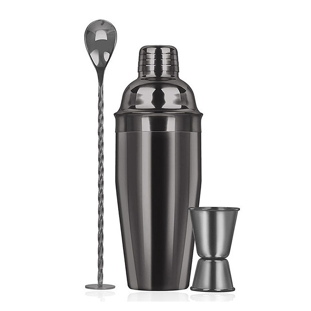 Professional Cocktail Shaker Set – Stainless Steel Bartender Tools with Jigger & Spoon 24oz