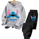 Stitch Kids Tracksuit Set – 2-Piece Sweatshirt & Pants Outfit for Boys and Girls