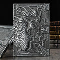 Dungeons and Dragons Journal – 400 Page Leather Notebook with 3D Dragon Design