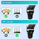 Solar-Powered 4G WiFi Security Camera – Rotating Dual Lens with Night Vision and Motion Detection