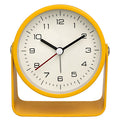 Retro Analog Silent Alarm Clock – 360° Rotating Battery-Operated Sturdy Metal Build