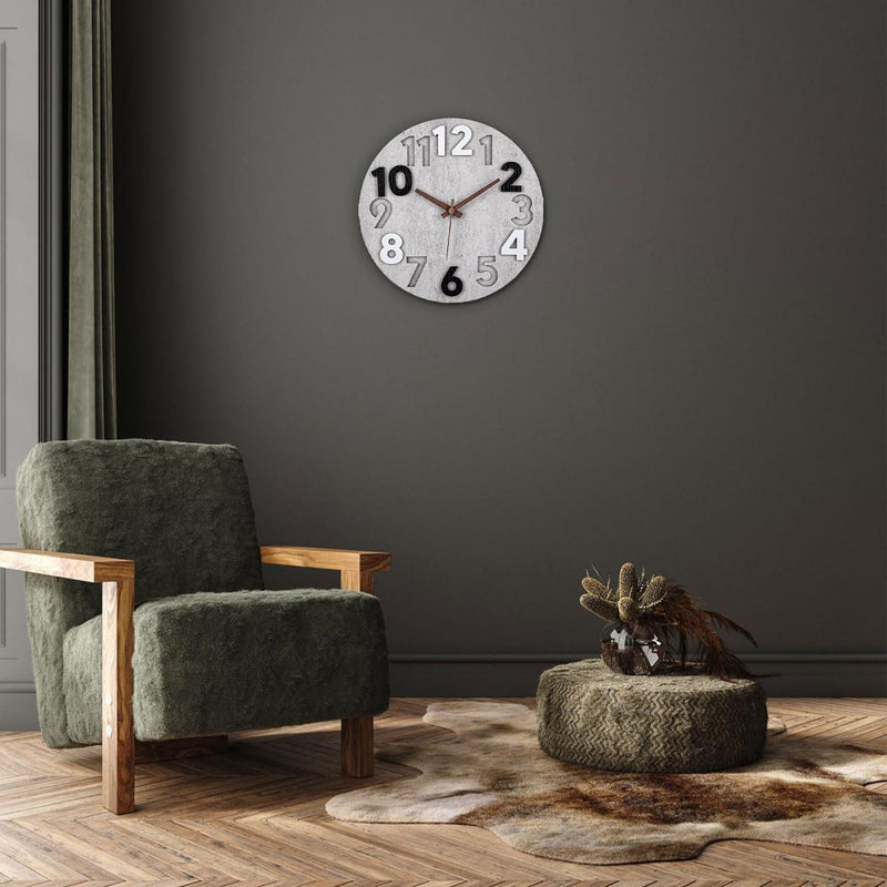 Modern Silent Wall Clock – Stylish Cutout Design for Every Room