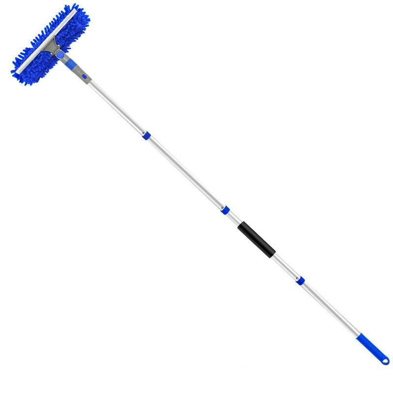 3-in-1 Long Pole Window Cleaner Kit – Double-Sided Glass Wiper for Household Cleaning