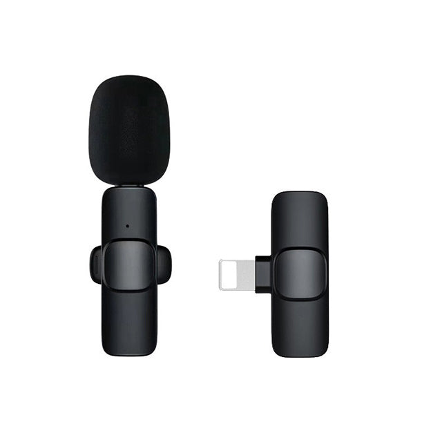 Wireless Lavalier Microphone for Smartphone – Clip-On Mic for Interviews Vlogs