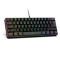 RGB Gaming Keyboard – 61-Key Compact Wired Membrane Keyboard with Colorful Backlight