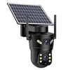 Solar-Powered 4G WiFi Security Camera – Rotating Dual Lens with Night Vision and Motion Detection