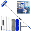 3-in-1 Long Pole Window Cleaner Kit – Double-Sided Glass Wiper for Household Cleaning