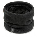 Unisex Winter Neck Warmer – Knitted Snood Scarf with Thick Plush Lining
