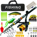 Telescopic Fishing Rod Kit – Rod & Reel with Bag