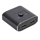2-Port HDMI Splitter 4K – Dual Monitor Adapter for TVs & Laptops