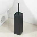 Square Standing Toilet Brush with Holder – Sleek 304 Stainless Steel Durable Finish