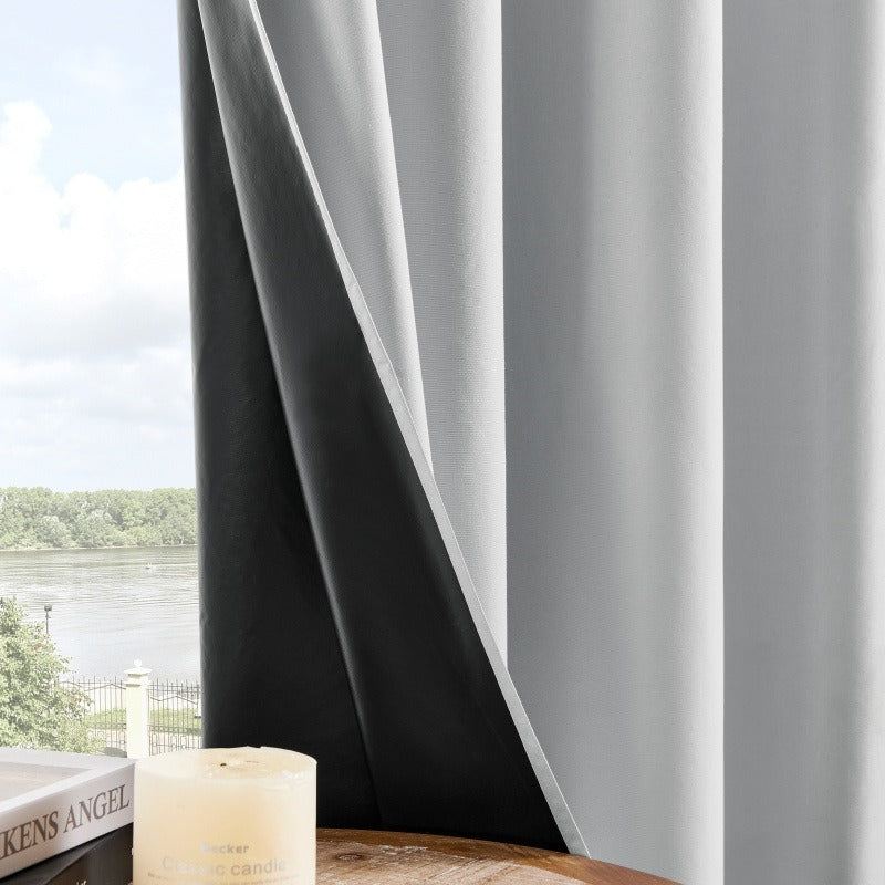 Full Blackout Thermal Curtains – Insulated Grommet Panels for Noise Reduction and Light Blocking