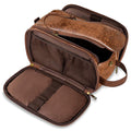 Waterproof PU Leather Toiletry Bag – Large Travel Dopp Kit and Grooming Organizer