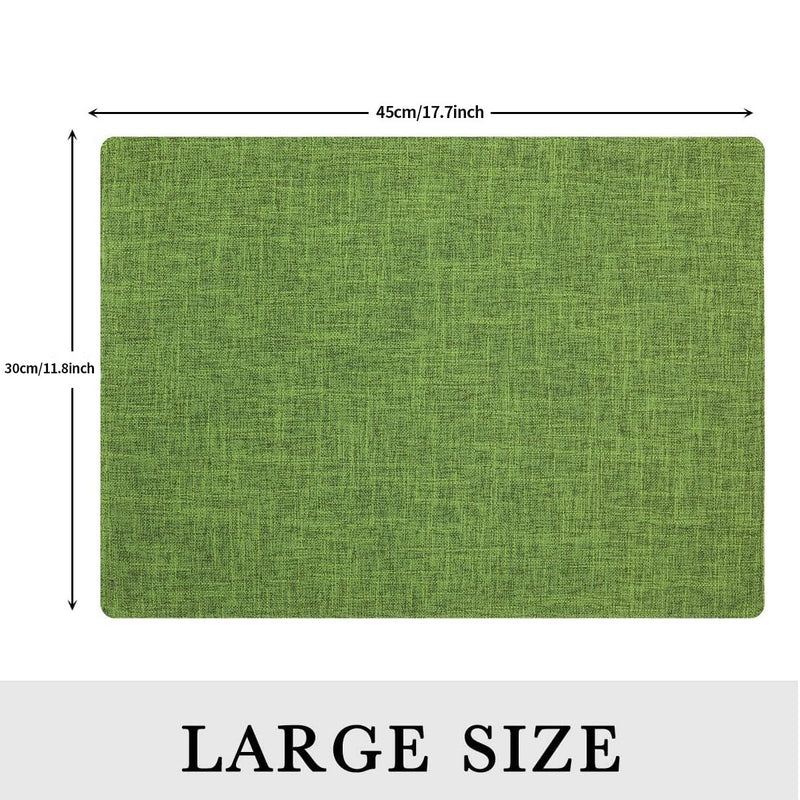 Set of 4 Woven Placemats – Heat-Resistant Cloth Table Mats for Dining & Kitchen