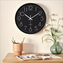 12-Inch Nordic Wall Clock – Silent Quartz Movement 3D Numbers Minimalist Design