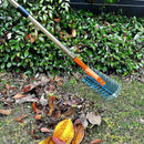 Wide Steel Thatch Rake – 14" Heavy-Duty Lawn Dethatcher for Garden & Yard