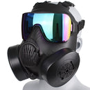 Tactical Gas Mask Respirator – Double Fan M50 Mask with Anti-Fog Lens